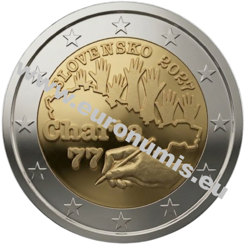 2 euro 2027 Slovensko cc.PROOF, Charta 77