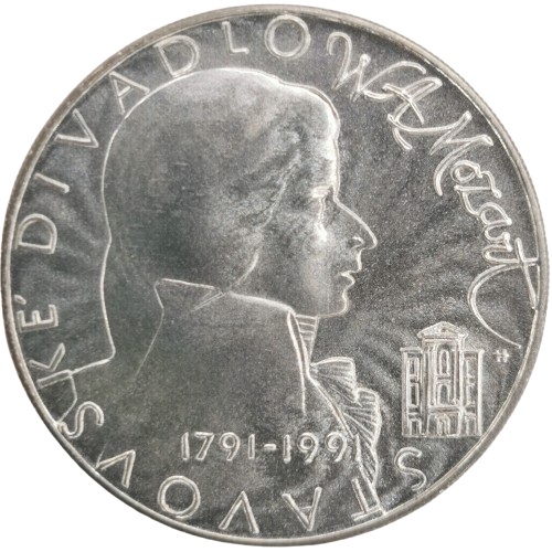 100 Korún 1991 Československo BK, W. A. Mozart