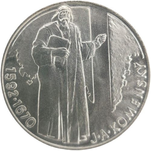 500 Korún 1992 Československo BK, Jan Ámos Komenský