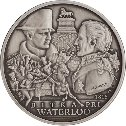 2 Dollars 2025 Niue BU, Bitka pri Waterloo (1815)