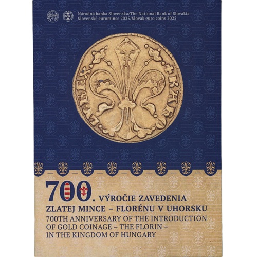 SADA 2025 Slovensko PROOF plexi, zavedenia zlatej mince - florénu