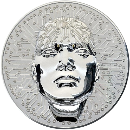 5 Dollars 2025 Niue PROOF 3 Oz Ag, Neurolink
