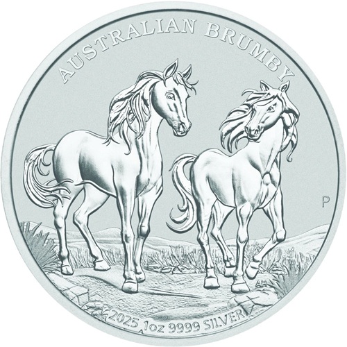 Dollar 2025 Austrália BU 1 Oz Ag, Australian Brumby 