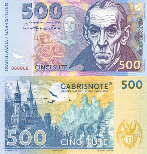 500 gróf Drakula 2025 UNC anulát