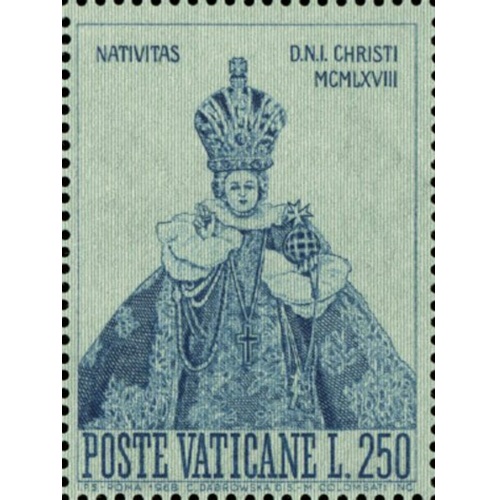 Známka 1968 Vatikán čistá, Vianoce (L250)