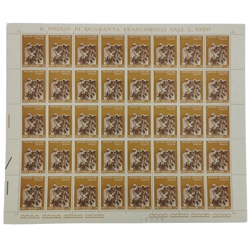Arch 40 x známka 1969 Vatikán čistá, Cesta pápeža Pavla II. do Afriky (L25)