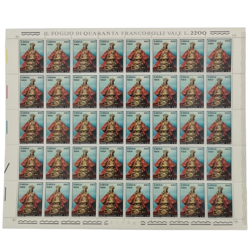 Arch 40 x známka 1970 Vatikán čistá, Cesta pápeža Pavla VI. do Ázie a Oceánie (L55)