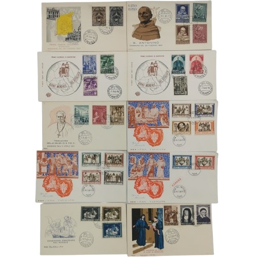 SET 10 x FDC 1960 Vatikán