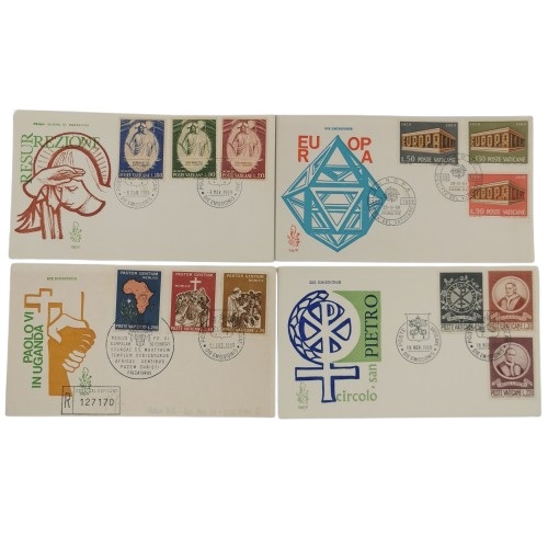 SET 4 x FDC 1969 Vatikán