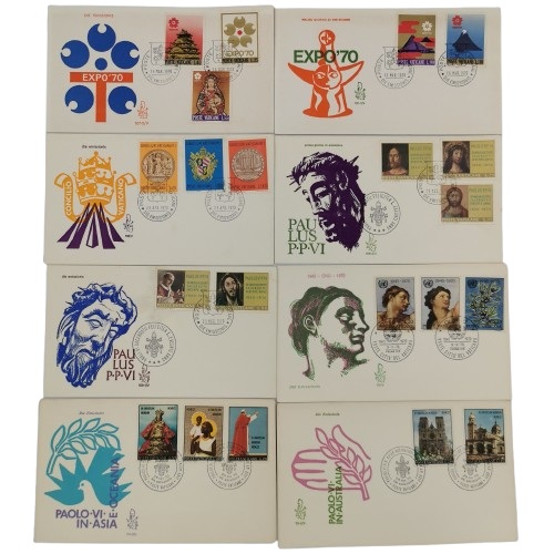 SET 8 x FDC 1970 Vatikán