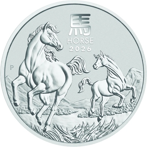 Dollar 2026 Austrália BU 1 Oz Ag, Lunar III. – Year of the Horse