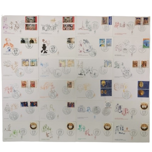 SET 24 x FDC 2001 Vatikán