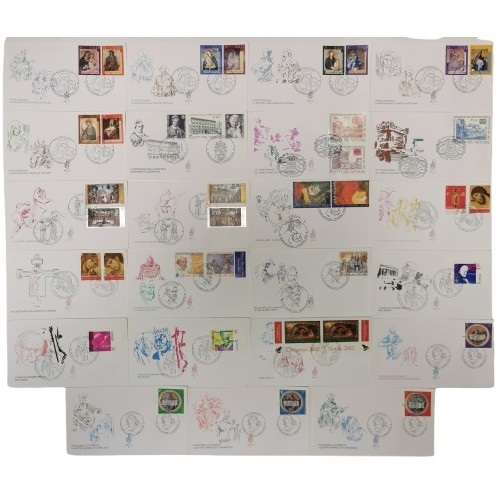 SET 23 x FDC 2002 Vatikán