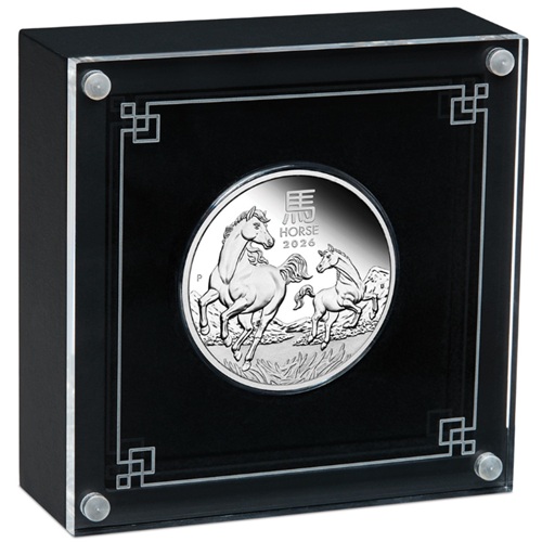 50 Cents 2026 Austrália PROOF 1/2 Oz Ag Lunar III. - Year of the Horse