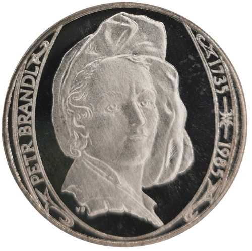 100 Korún 1985 Československo PROOF, Petr Brandl
