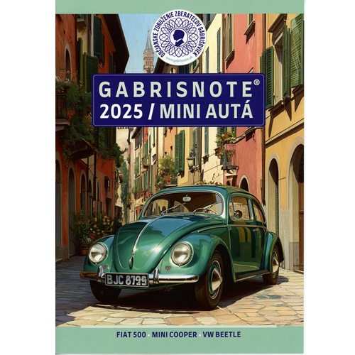 Folder mini autá UNC Fiat Nuova 500, Mini Cooper 500, VW 1300 Chrobák