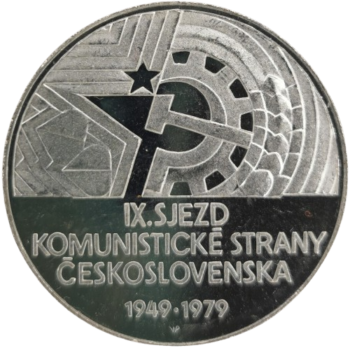 50 Korún 1979 Československo PROOF, IX. zjazd KČS