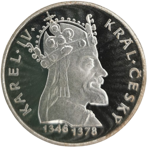 100 Korún 1978 Československo PROOF, Karel IV.