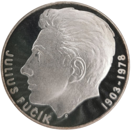 100 Korún 1978 Československo PROOF, Julius Fučík