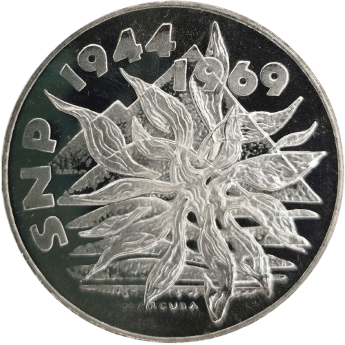 25 Korún 1969 Československo PROOF, 25 rokov SNP