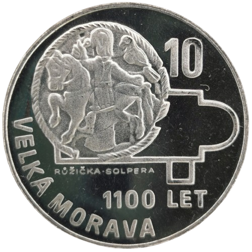 10 Korún 1966 Československo PROOF, Velká Morava