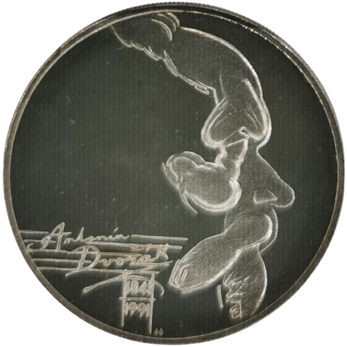 100 Korún 1991 Československo PROOF, Antonín Dvořák