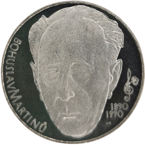 100 Korún 1990 Československo PROOF, Bohuslav Martinu
