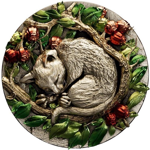 2000 Francs CFA 2025 Kamerun BU farbená Gilded 2 Oz Ag, Civet Coffee