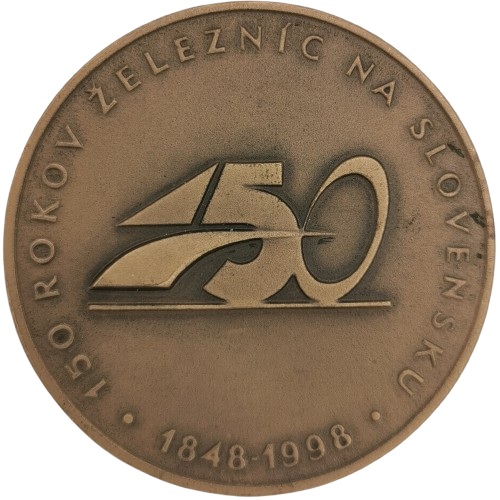 Medaila, 1998 Slovensko, 150 rokov železníc na Slovensku
