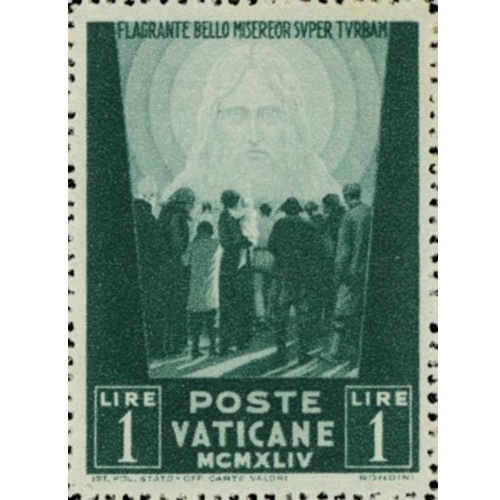 Známka 1944 (1945) Vatikán čistá, Pomoc obetiam vojny (L1)