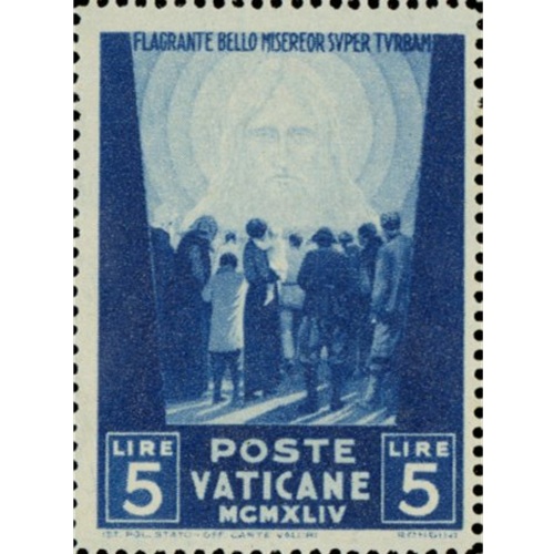 Známka 1944 (1945) Vatikán čistá, Pomoc obetiam vojny (L5)