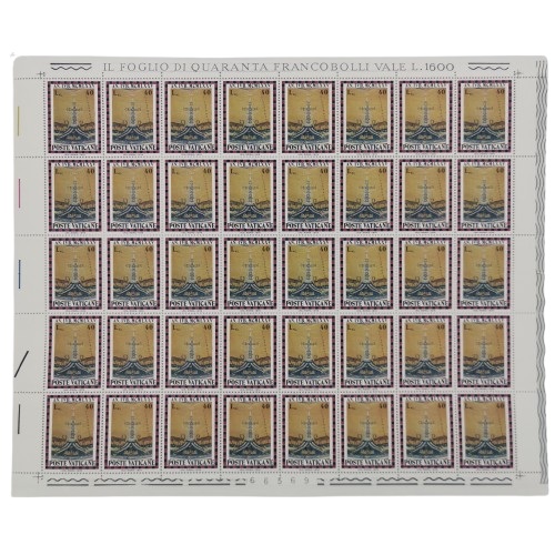 Arch 40 x známka 1974 Vatikán čistá, Svätý rok (L40)