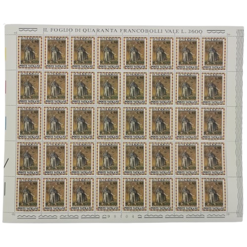 Arch 40 x známka 1974 Vatikán čistá, Svätý rok (L90)