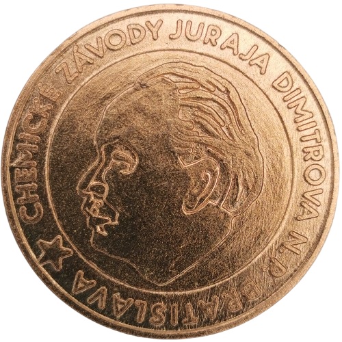 Medaila, 1983 Československo, Chemické závody Juraja Dimitrova 
