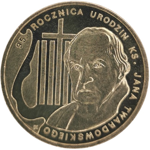 2 Zlote 2010 Polsko UNC, Jan Twardowski