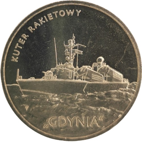 2 Zlote 2013 Polsko UNC, raketový čln Gdynia