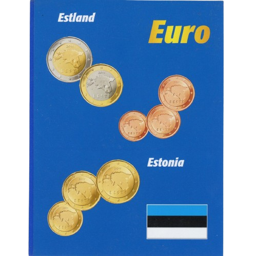 Mincová karta na euro set Estónsko 
