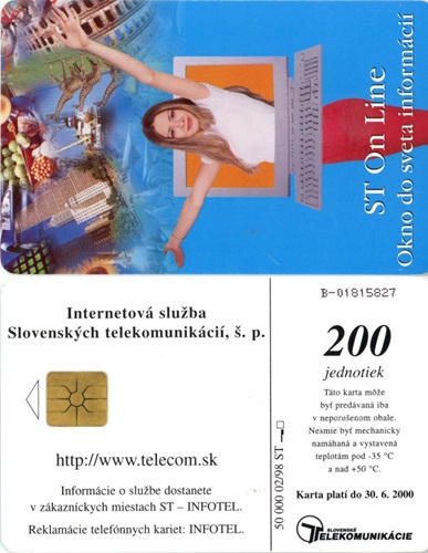 Tel.Karta, 1998 Slovensko, ST, ST On Line