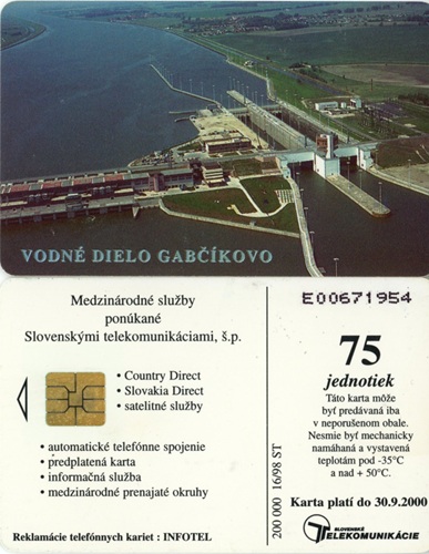 Tel.Karta, 1998 Slovensko, ST, Vodné dielo Gabčíkovo