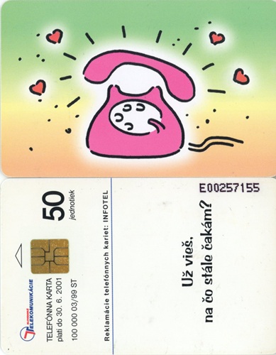 Tel.Karta, 1999 Slovensko, ST, Ružový telefón