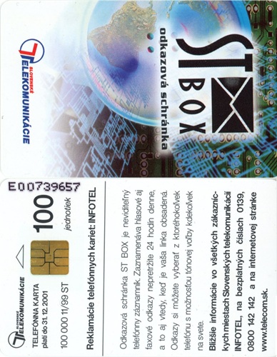 Tel.Karta, 1999 Slovensko, ST, ST Box - odkazová schránka
