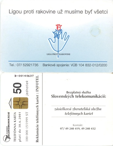 Tel.Karta, 1999 Slovensko, ST, Liga proti rakovine