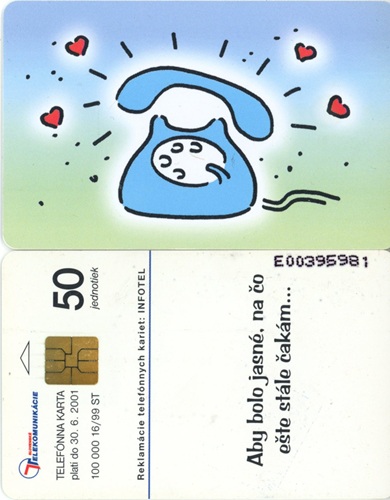 Tel.Karta, 1999 Slovensko, ST, Modrý telefón