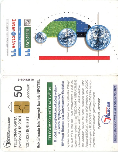 Tel.Karta, 1999 Slovensko, ST, Geneva - Telecom 99