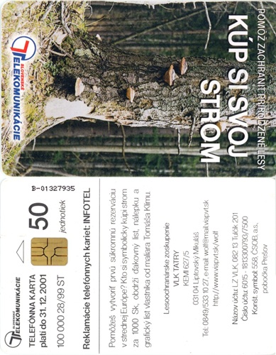 Tel.Karta, 1999 Slovensko, ST, Kúp si svoj strom