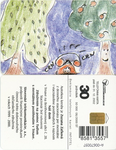 Tel.Karta, 2000 Slovensko, ST, Detské motívy III. - Zuzana Zaťková