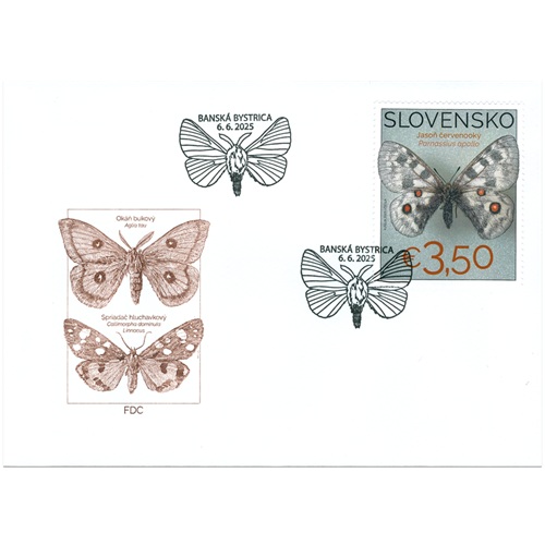 FDC 2025 Slovensko, Zbierka motýľov (FDC 848)