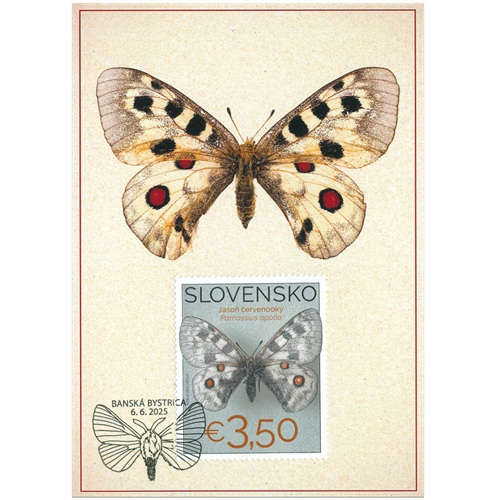 Carte maximum 2025 Slovensko, Zbierka motýľov