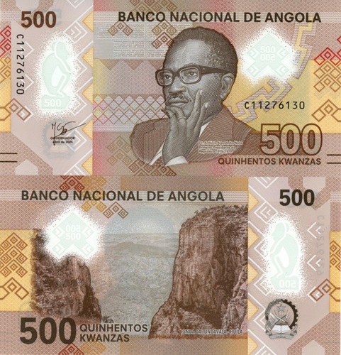 500 Kwanzas 2024 Angola UNC séria C