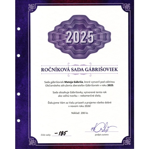 Ročníkový set 2025 UNC Gabrišovky